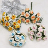 Dalmazio Design Floral Accent Satin Rose Set of 12